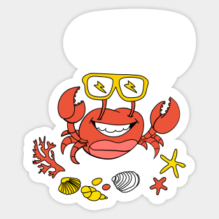 Hey Crab dude Sticker